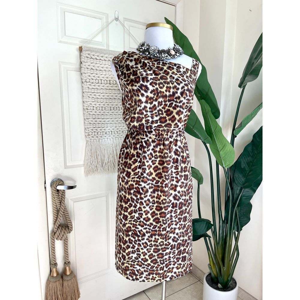 Avenue Leopard Print Sleeveless Sheath Dress‎ Classic Animal Print Size 20